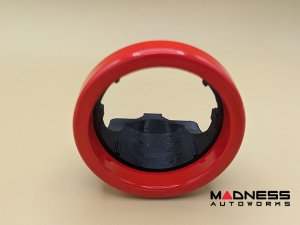 FIAT 500 Boost Pressure Gauge Trim - 1.4L Turbo - Fits 60mm Gauge - Red FIAT 500 Boost Pressure Gauge Trim - 1.4L Turbo - Fits 60mm Gauge - Red